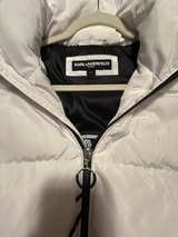Karl Lagerfeld White Long Puffer Coat - Image 1