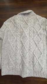 Aran Crafts Irish Merino Wool Shawl Collar Cardigan large - Image 5