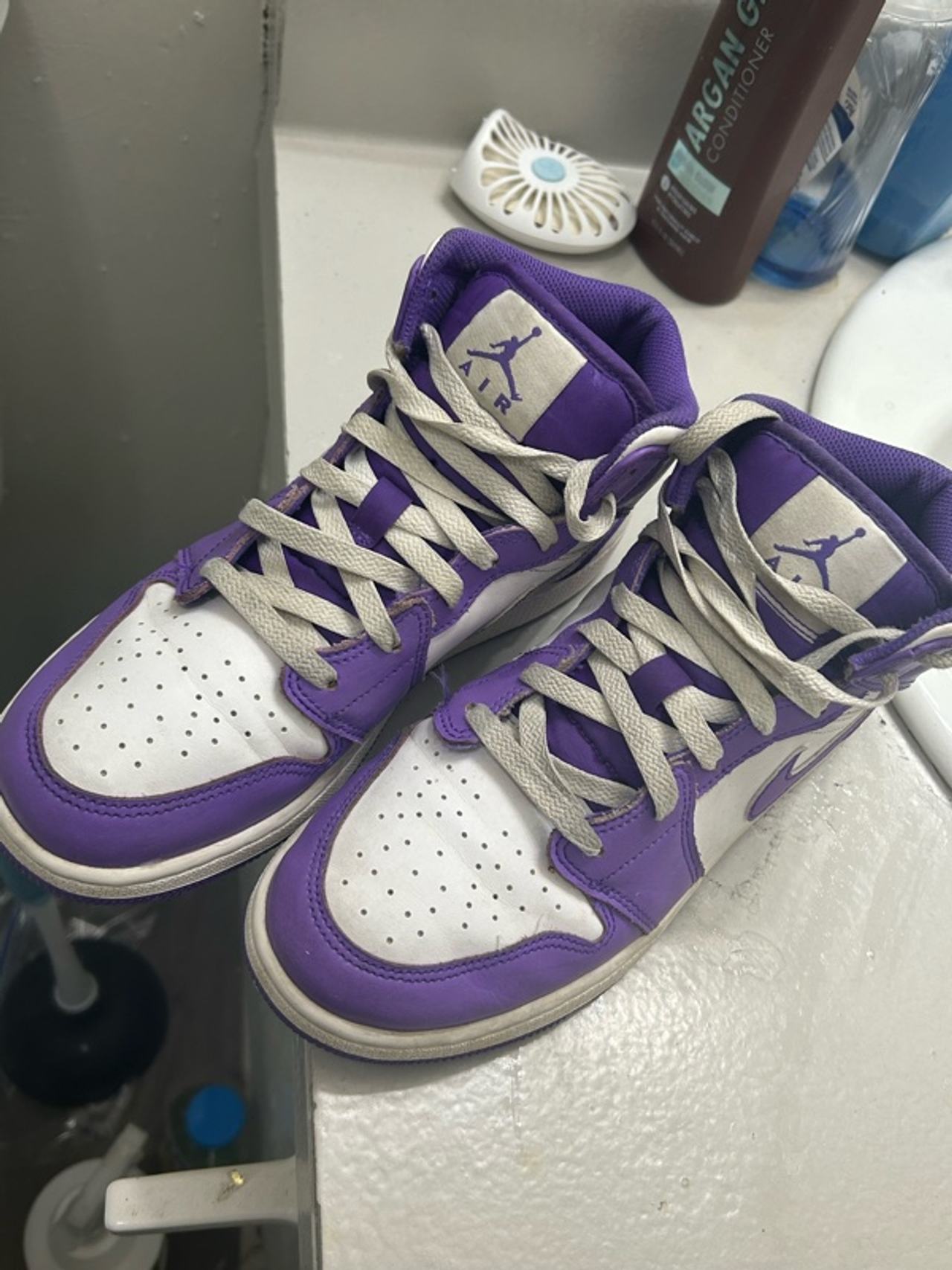 Nike Air Jordan 1 Mid Action Grape Purple