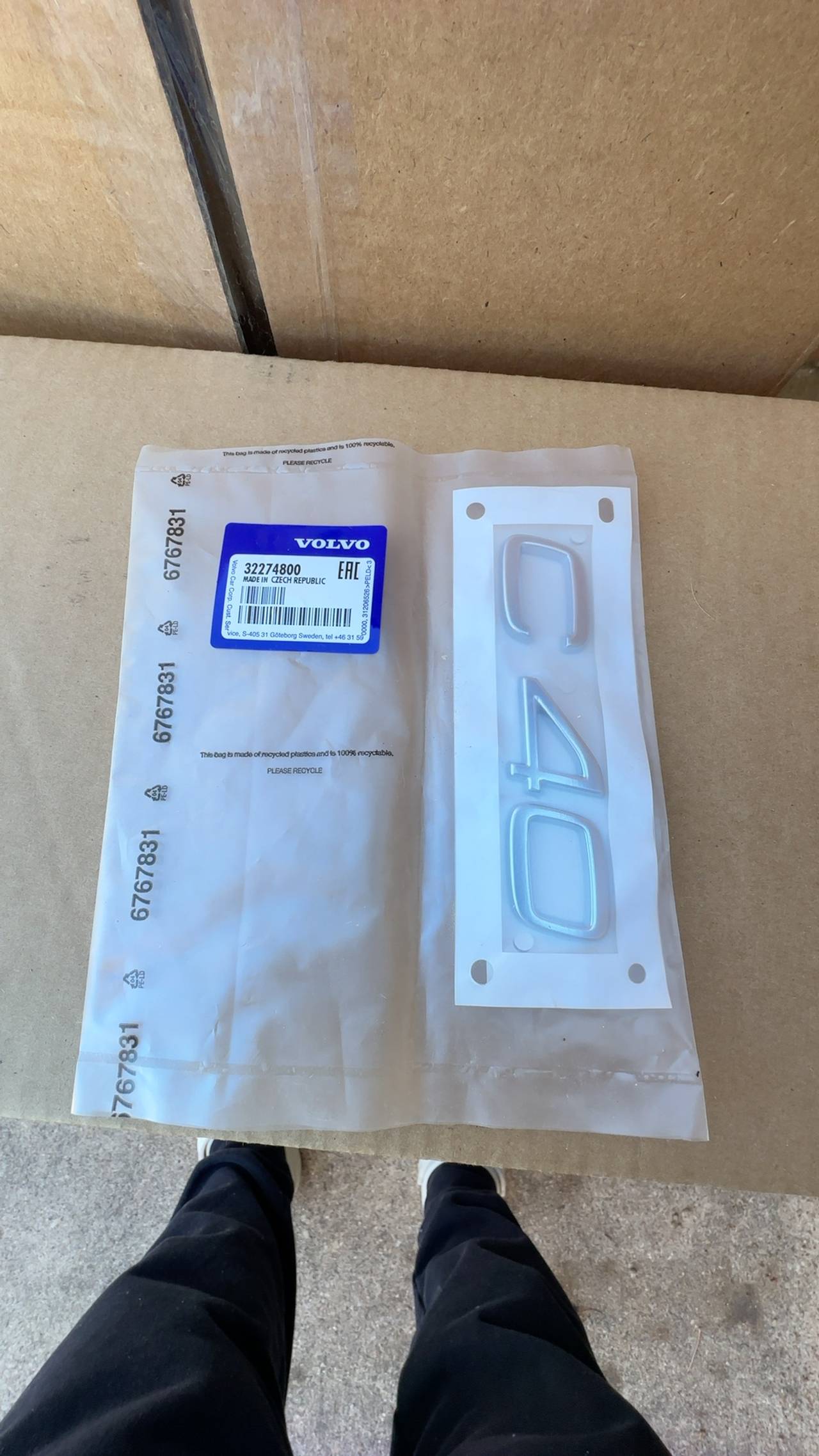 Volvo XC90 Tailgate Emblem