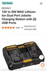 DEWALT DCB102 Dual Port Jobsite Charging Station - Image 4