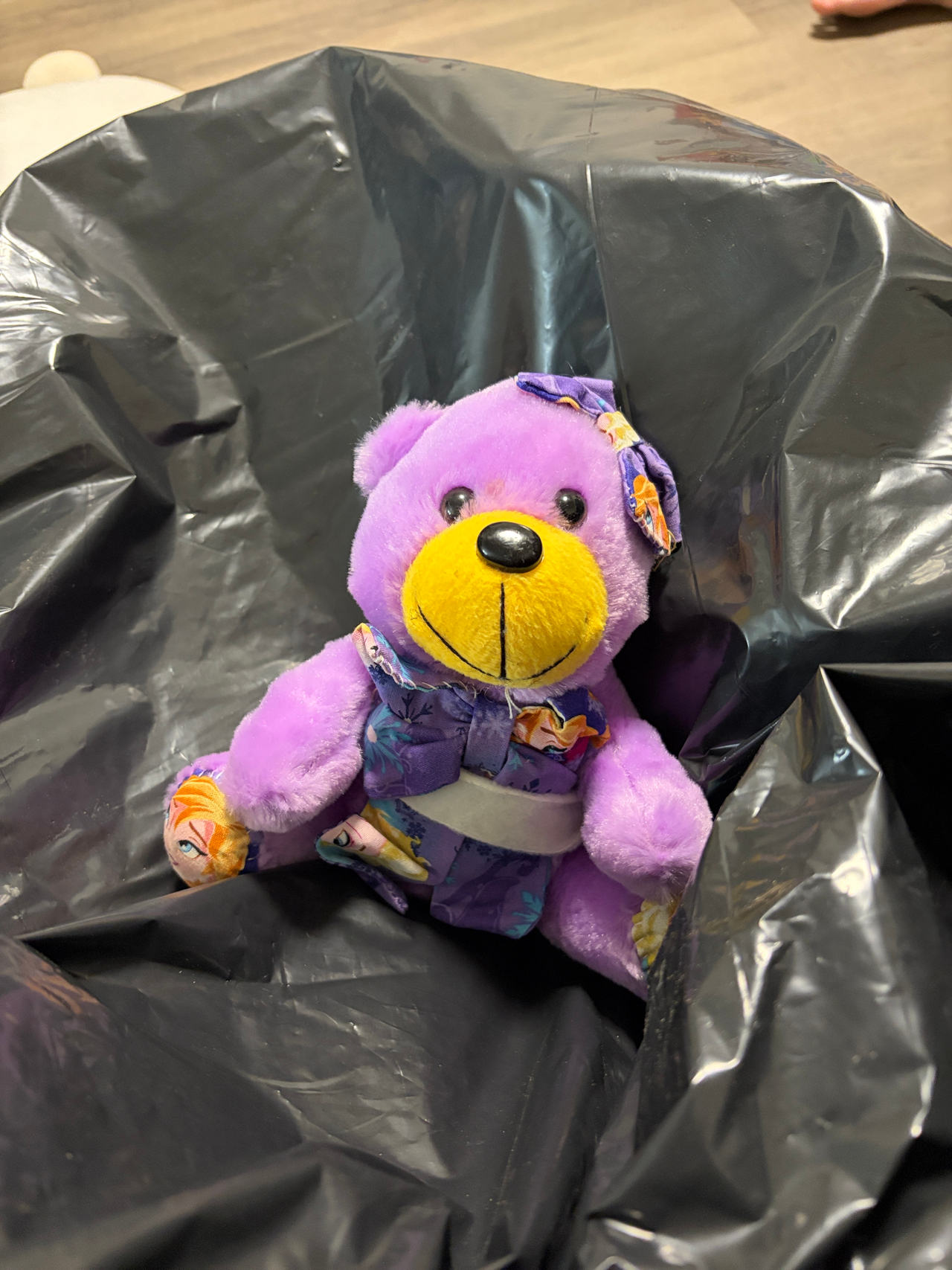 Purple Frozen Teddy Bear Plush