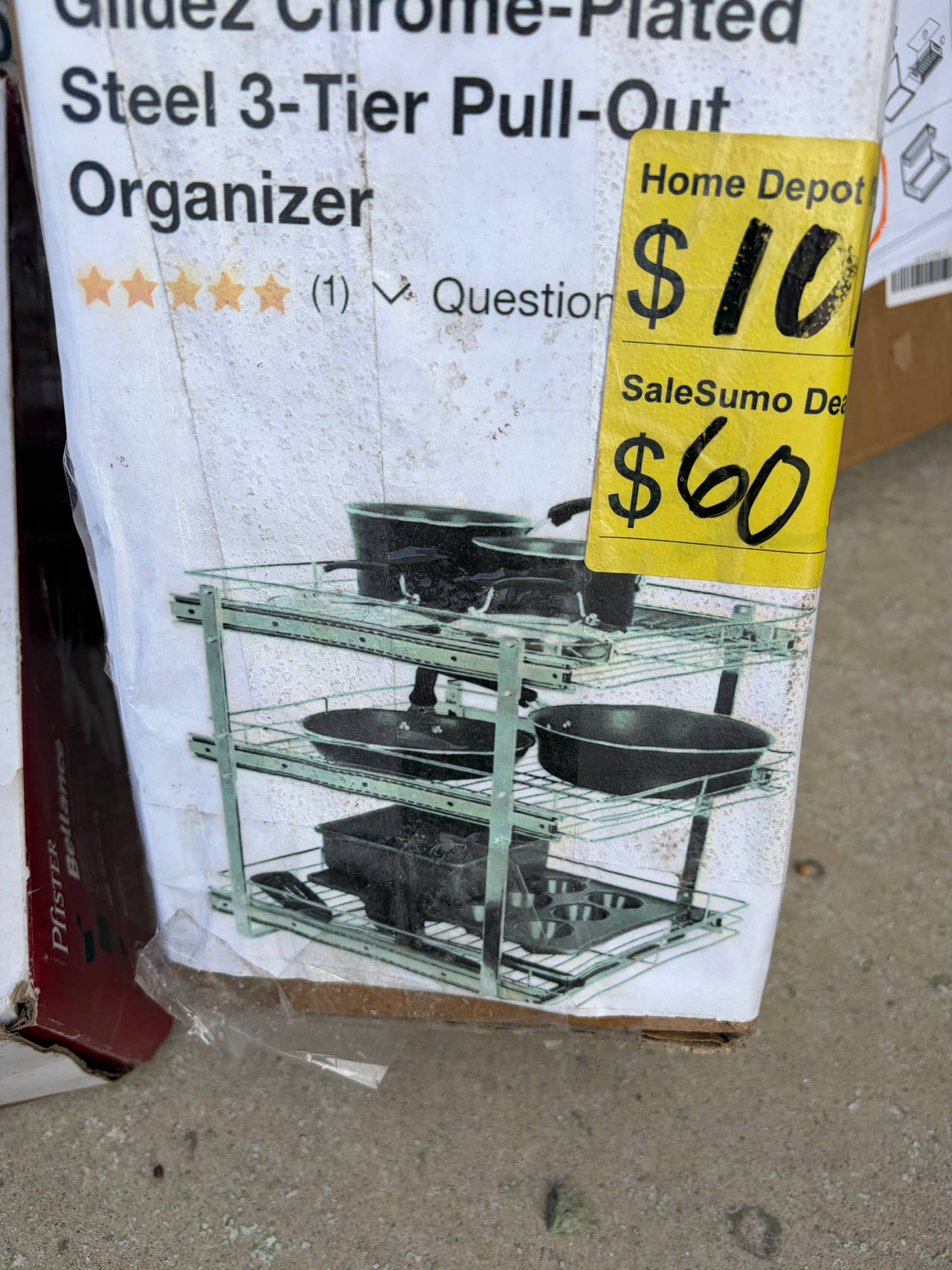 Household Essentials Glidez 3-Tier Pull-Out Cabinet Organizer