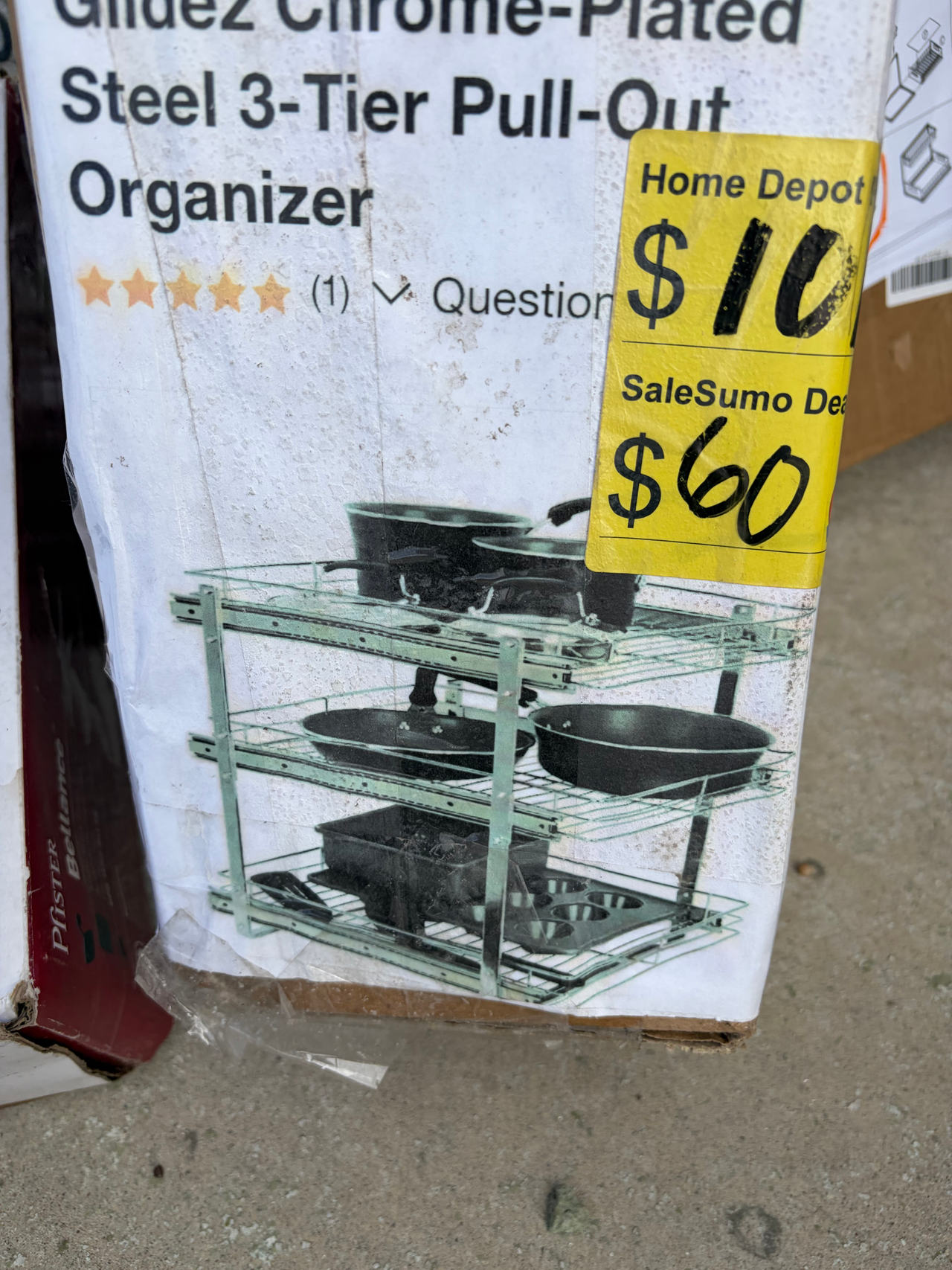 Household Essentials Glidez 3-Tier Pull-Out Cabinet Organizer