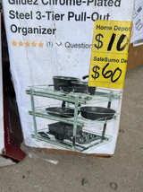 Household Essentials Glidez 3-Tier Pull-Out Cabinet Organizer - Image 1