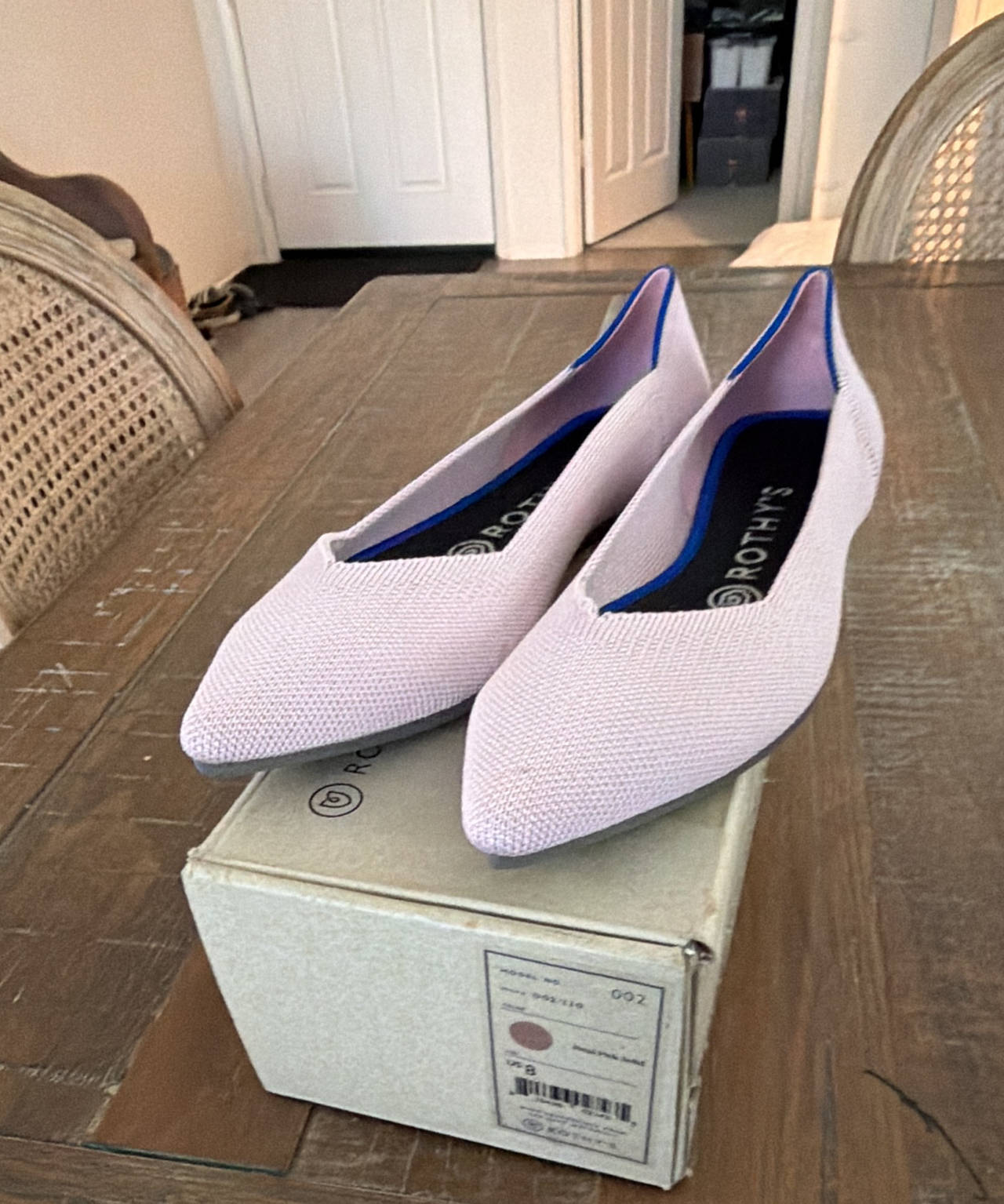 Rothy's The Point in Petal Pink