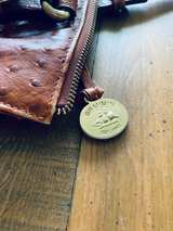 Dooney & Bourke Ostrich Leather Tote Bag Brown - Image 3