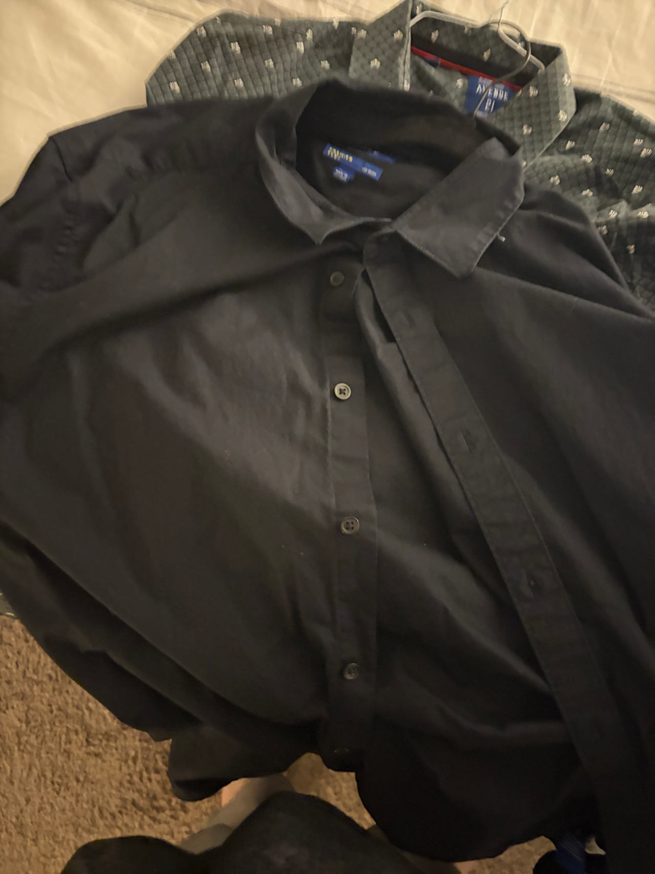 George Men's Long Sleeve Button Down Shirt - XXL