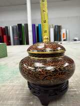 Cloisonné Lidded Jar - Image 1