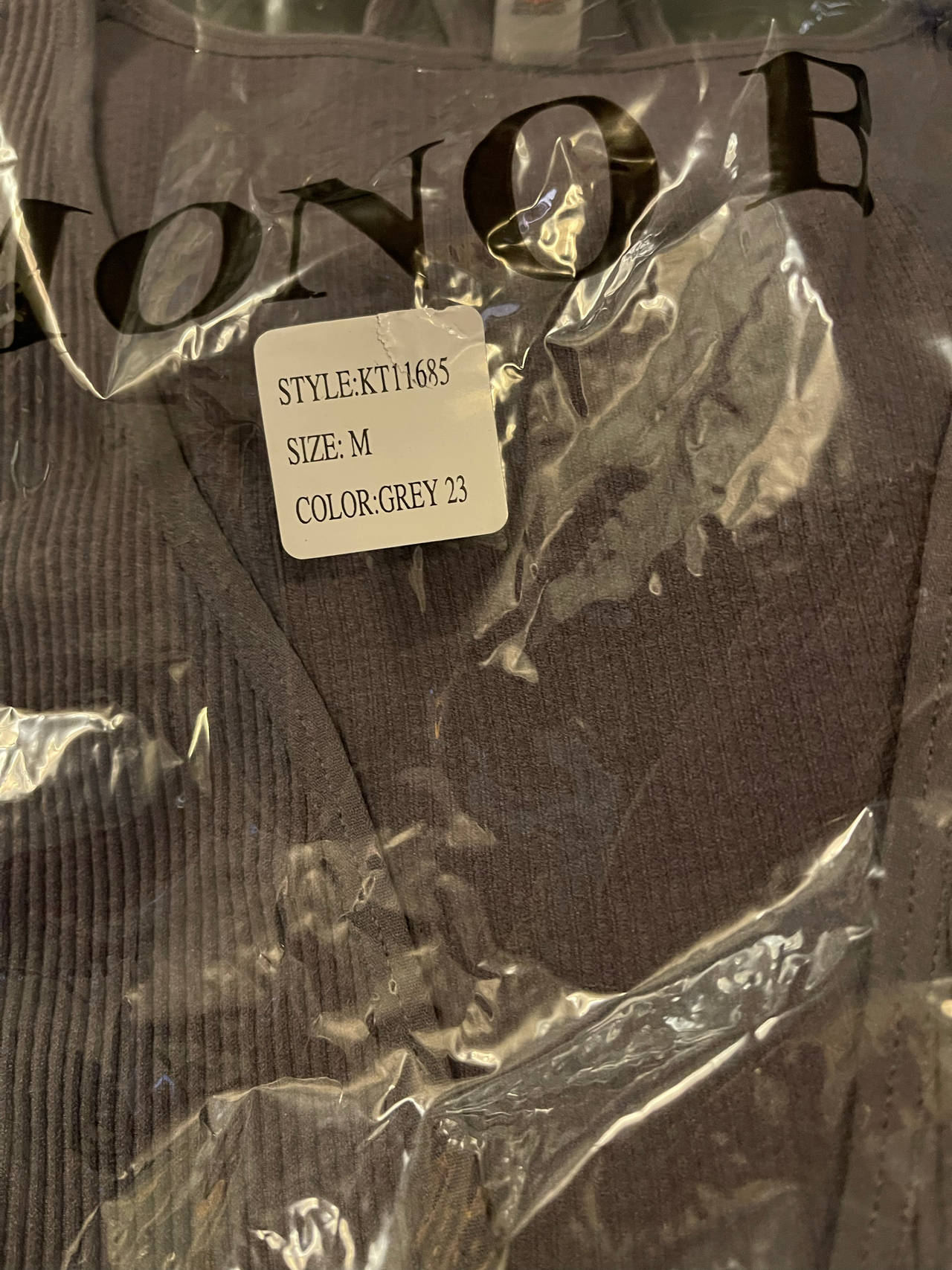 Mono B Ribbed Knit Body Suit Top