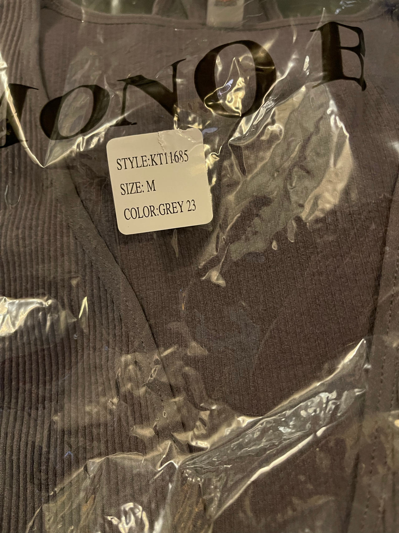 Mono B Ribbed Knit Body Suit Top