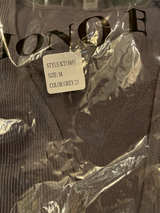 Mono B Ribbed Knit Body Suit Top - Image 1