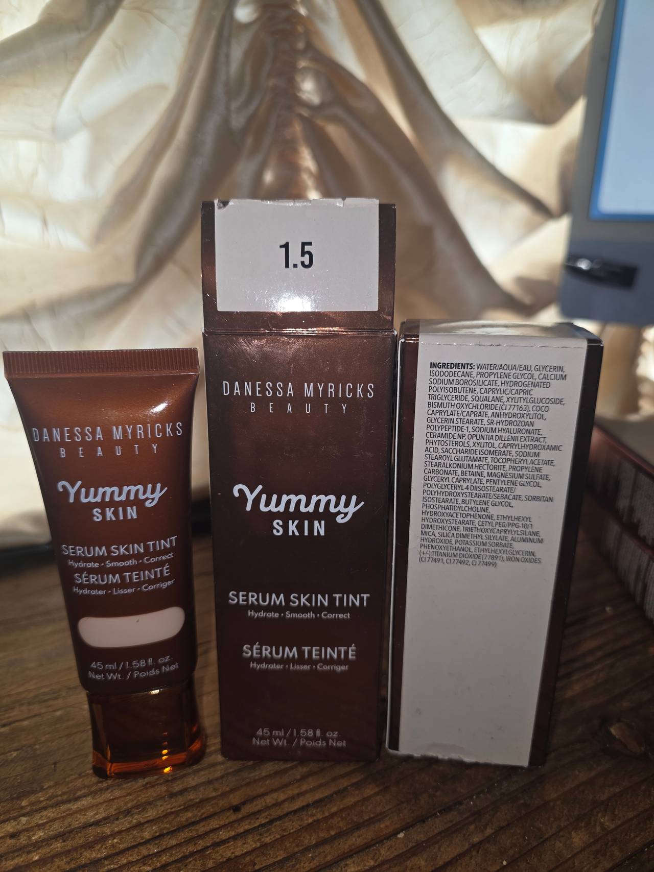 2pcs Danessa Myricks Beauty Yummy Skin Serum Skin Tint Shade 1.5