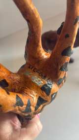 Vintage Handcrafted Leather Animal Figurines - Image 5