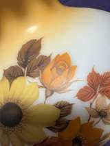 Vintage Fenton Yellow Floral Milk Glass Ruffled Lamp Shade - Image 5