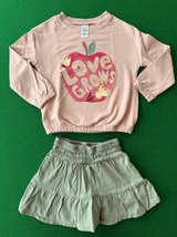 Carter's Toddler Girls 2-Piece Apple Outfit Set - Image 1
