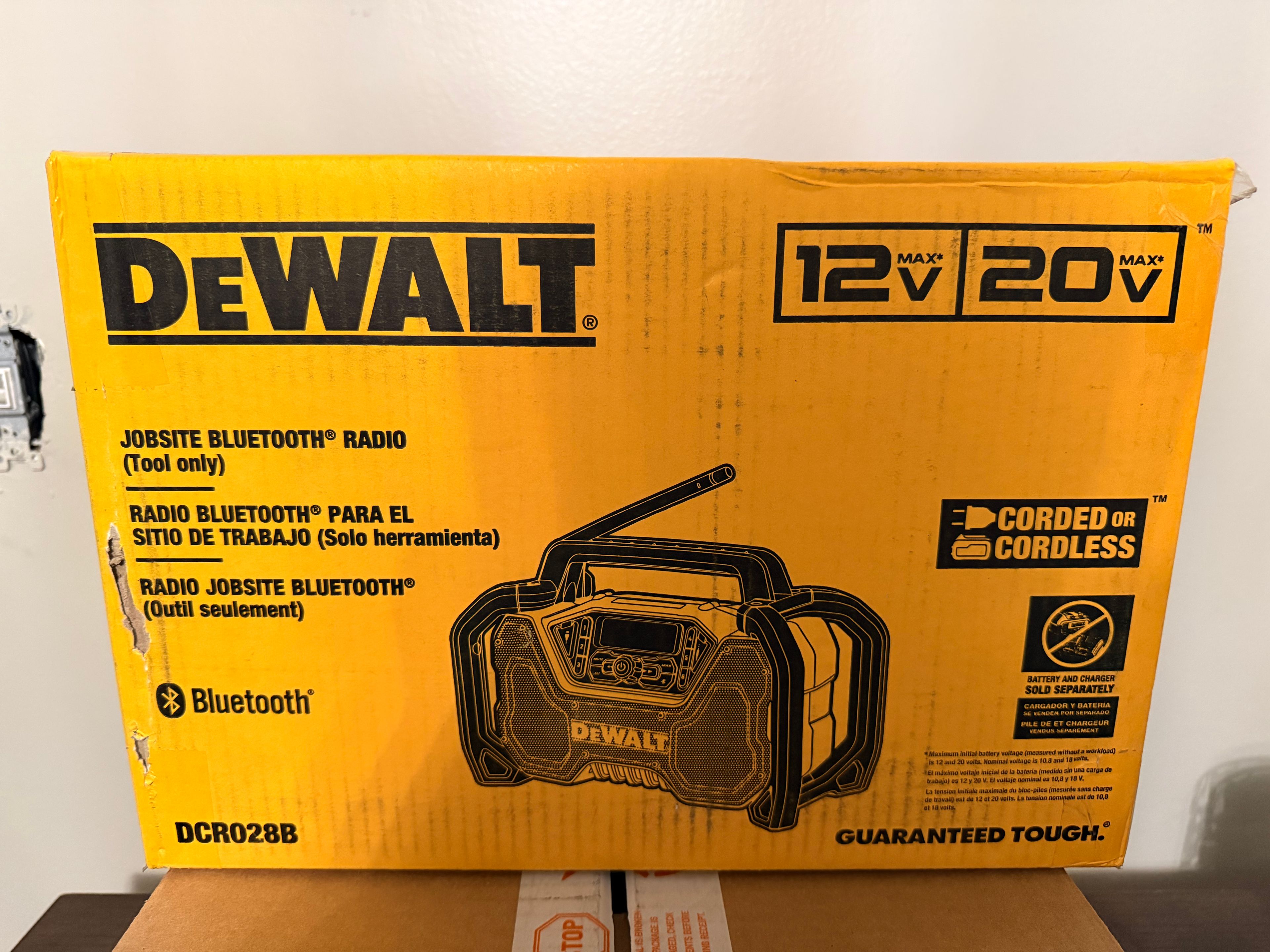 DeWalt Jobsite Bluetooth Radio
