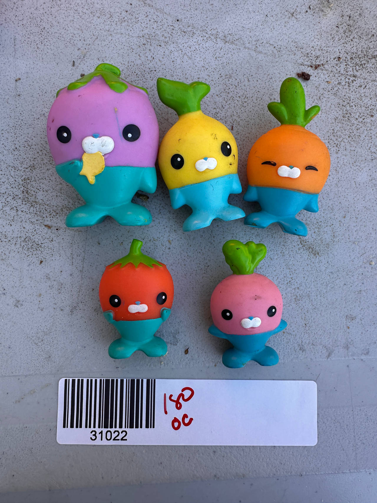Octonauts GROUBER VEGIMAL figure family bundle. 5 pcs complete set. 180