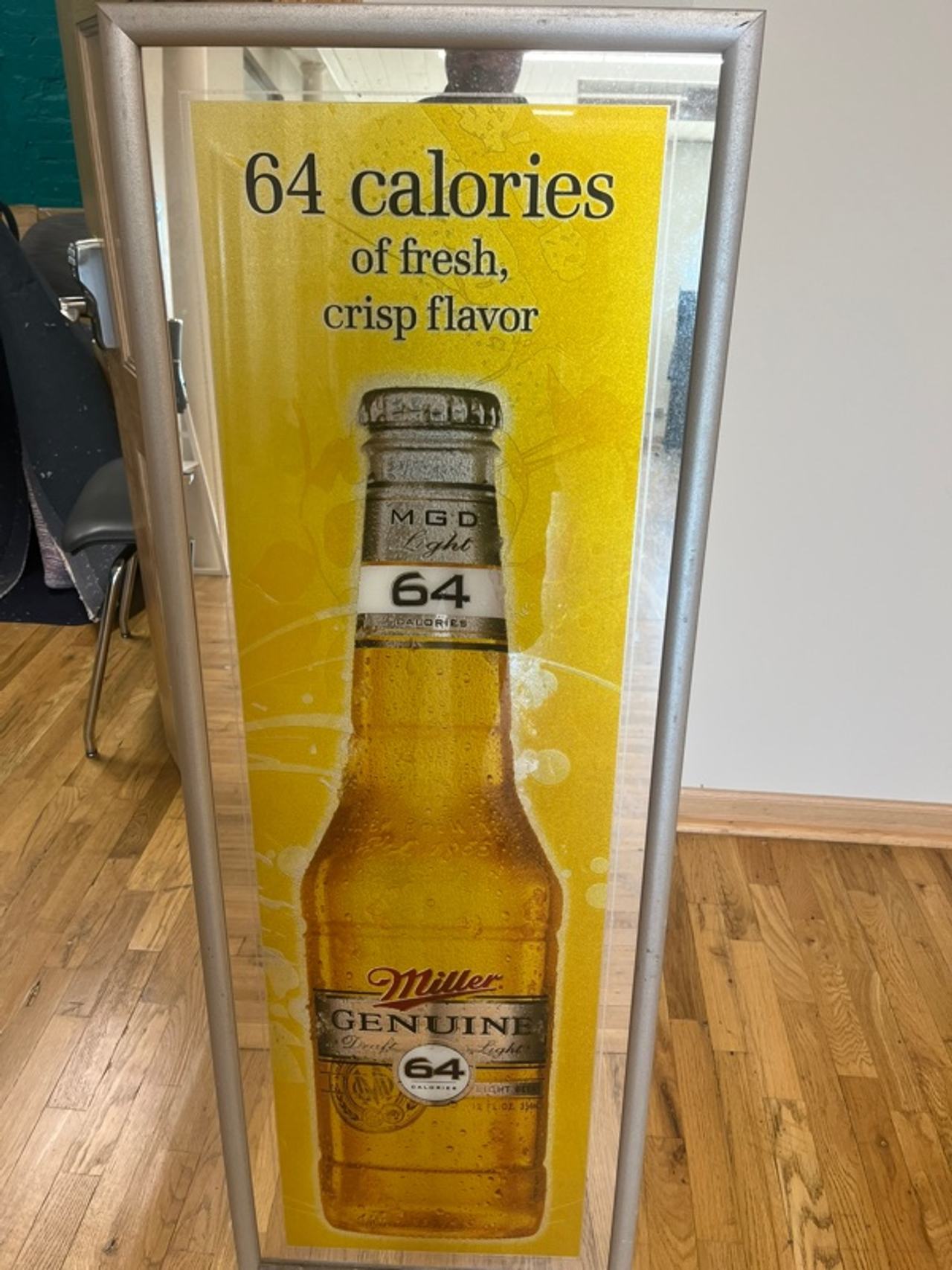 Miller Genuine Draft 64 Light Metal Sign