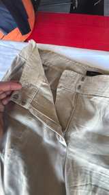 Ann Taylor Khaki Linen Blend Cargo Pants - Image 3