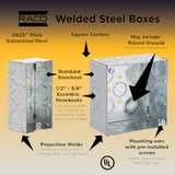 Steel City 4-11/16 in. Square Box with MS Bracket - Image 8