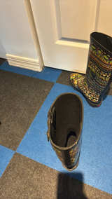 Women's Patterned Rubber Rain Boots - Image 6