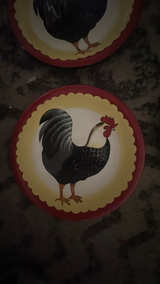 Sakura Rooster Decorative Stoneware Plate- Set of 8 - Image 2