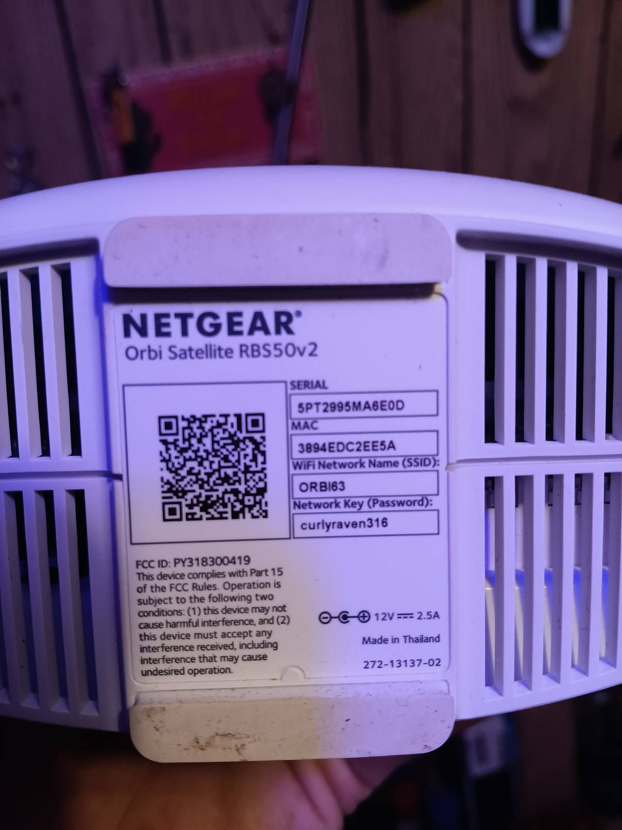 NETGEAR Orbi Satellite RBS50v2