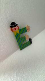 Sevi Wooden Letter E Clown Vintage - Image 4
