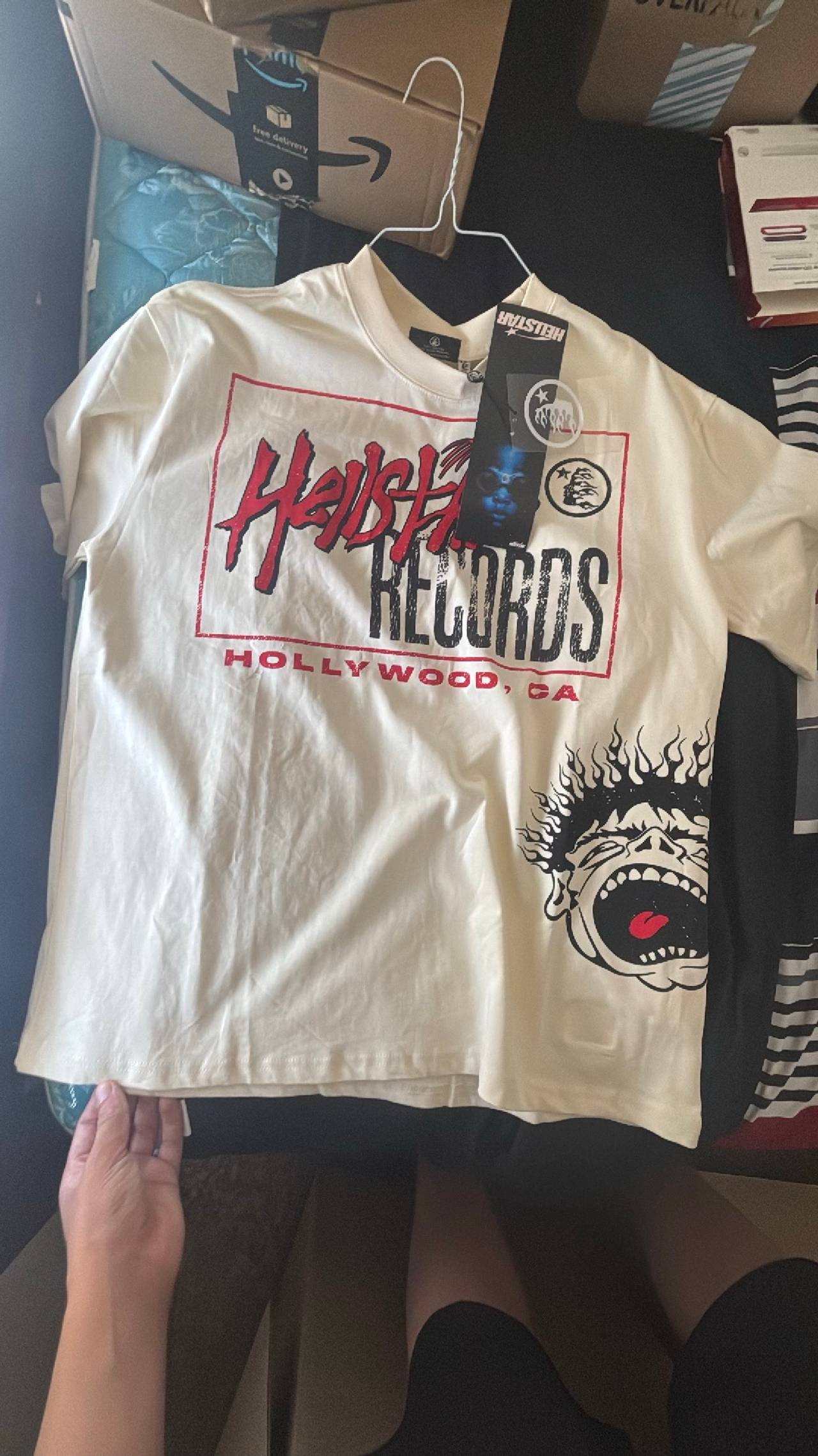 Hellstar Records T-Shirt Cream