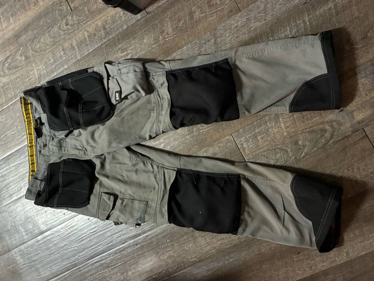 Caterpillar Trademark Work Pants Grey Canvas
