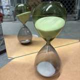 Statement decor green tinted Hourglass Sand Timer - Image 3