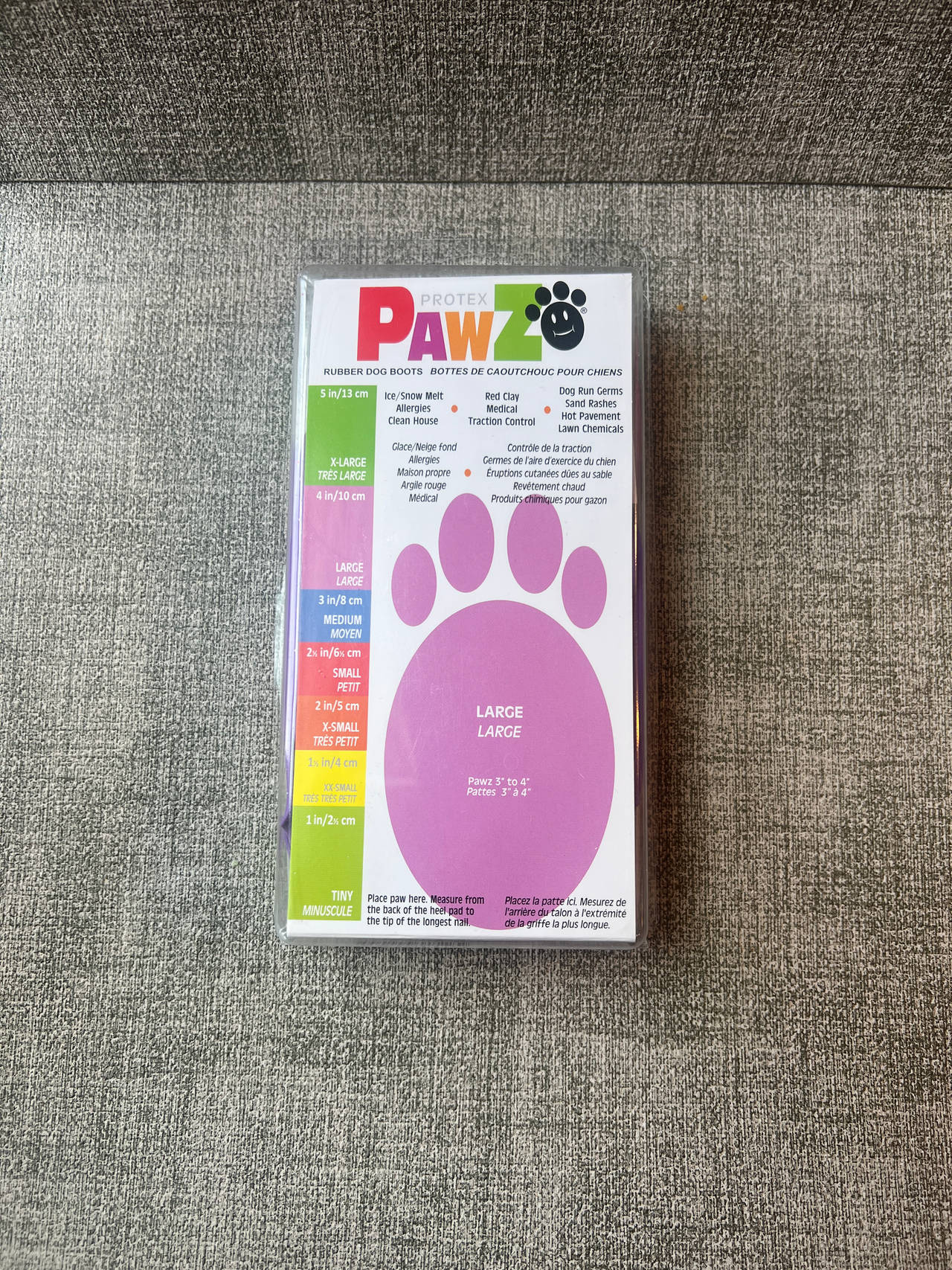 Pawz Rubber Dog Boots Large Purple - 11 Boots