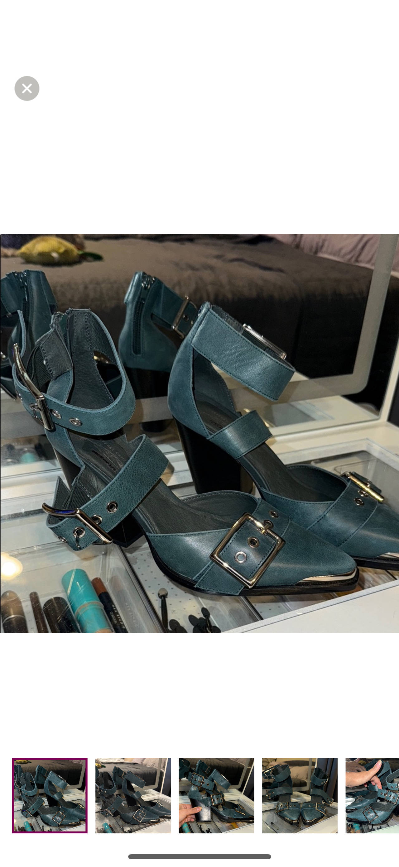 Free people  Buckle Block Heel Pumps