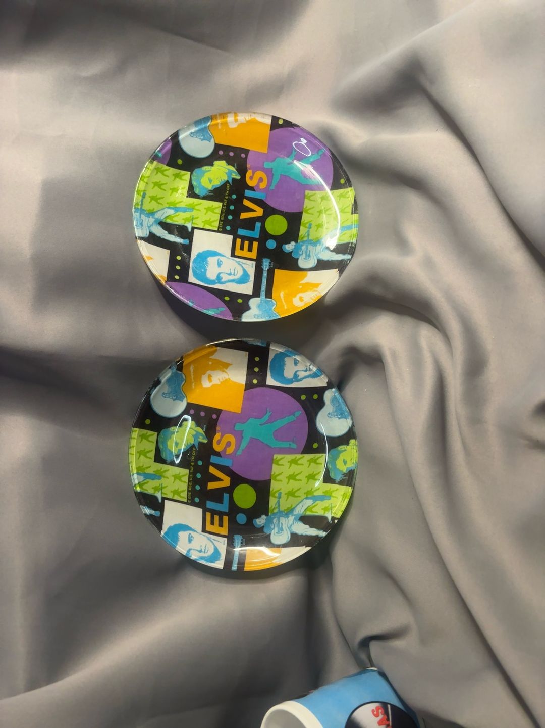 Elvis Schönwald Memphis Style Decorative Plate pair of 2