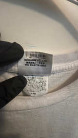 A New Bathing Ape BAPE Check Big Ape Head Tee White size Medium - Image 4