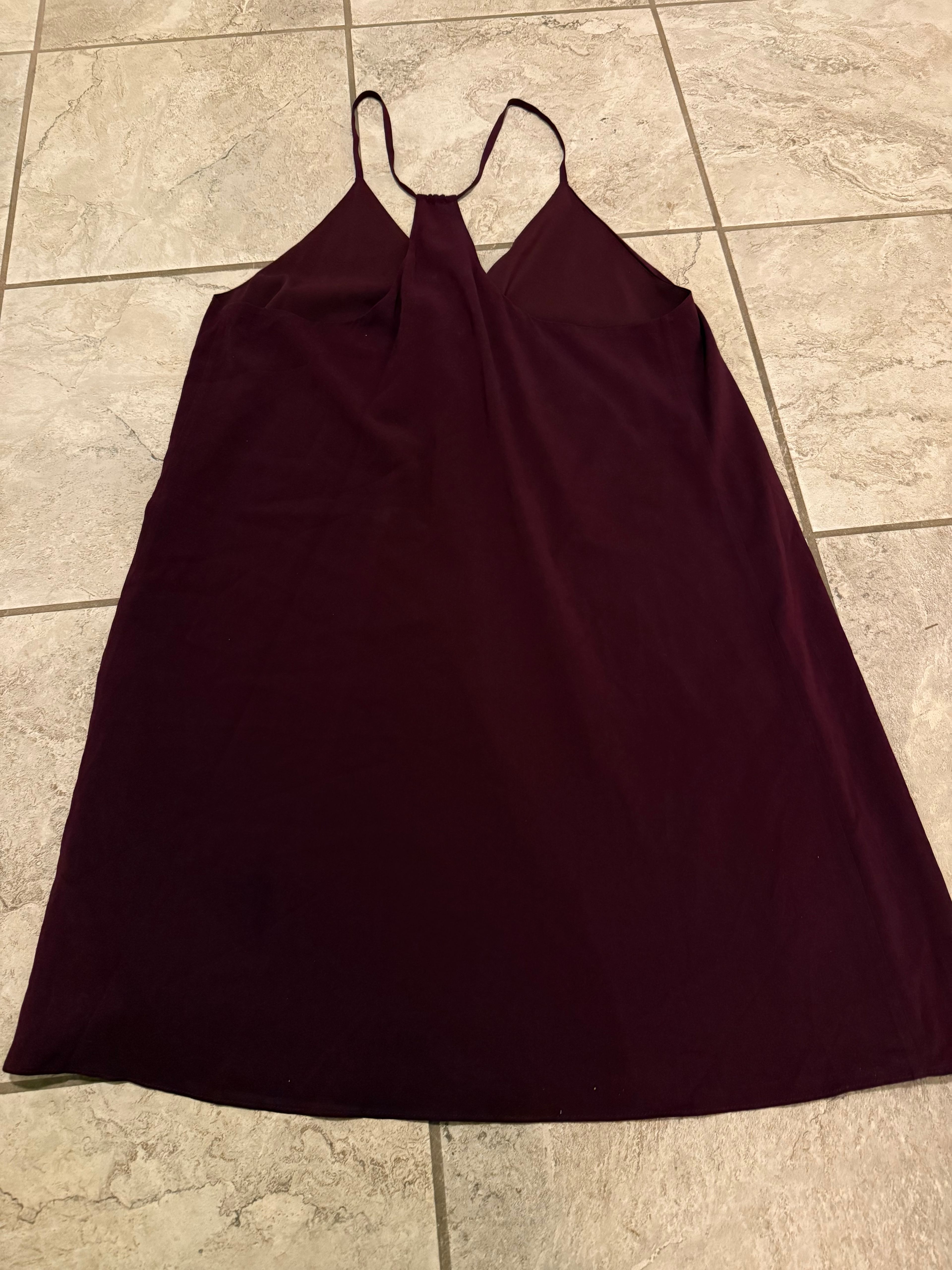 Alice + Olivia Burgundy Slip Dress - Image 3