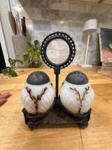 Consolidated Glass Leaf Mold Salt and Pepper Shaker Set - Image 1