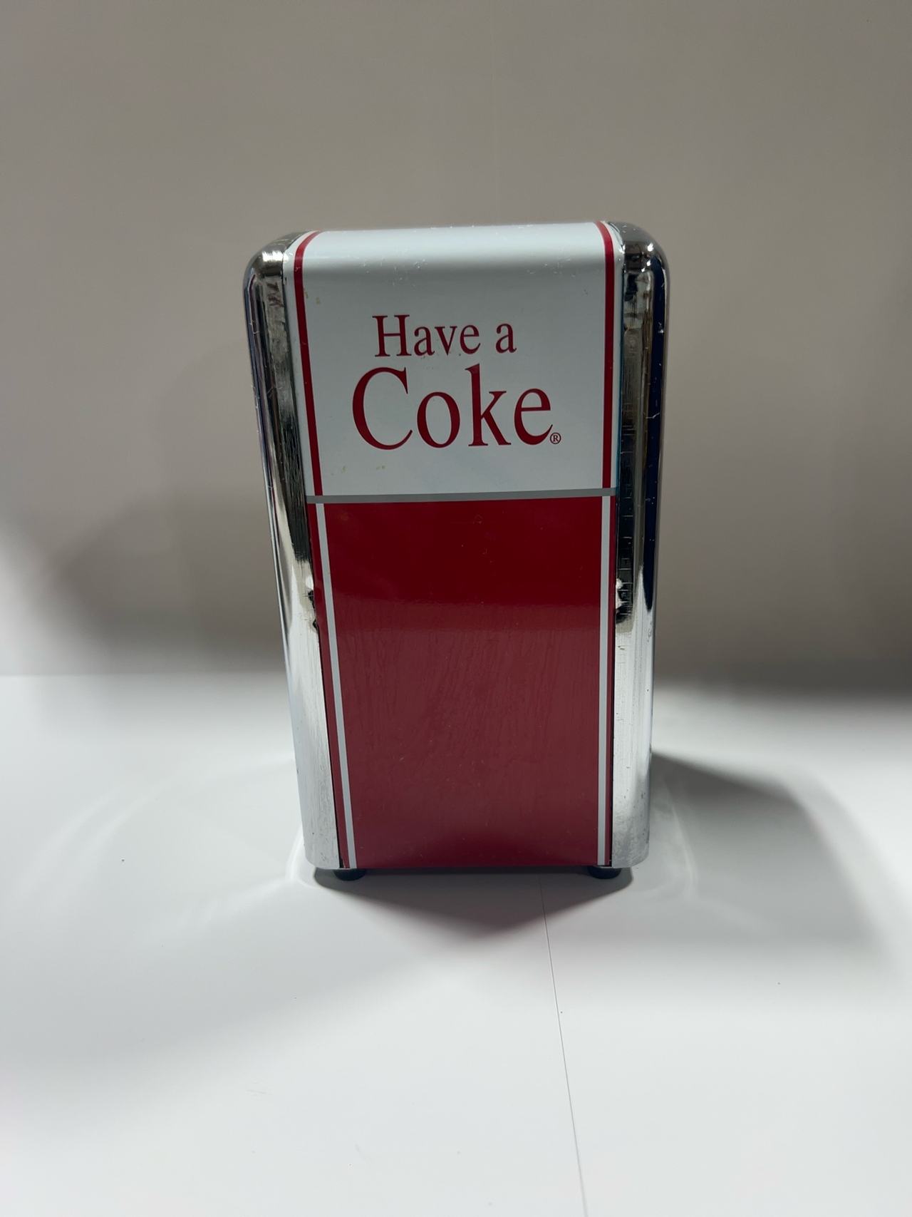 Coca-Cola 'Have A Coke' Metal Napkin Holder Dispenser