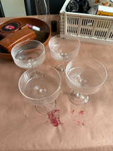 CB2 Ribbed Glass Cocktail Glasses Set - Image 2