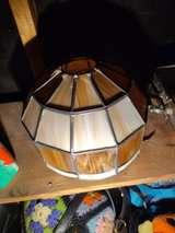 Vintage Slag Glass Panel Lamp Shade - Image 3