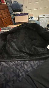 INC International Concepts Black Faux Fur Jacket Large - Image 3