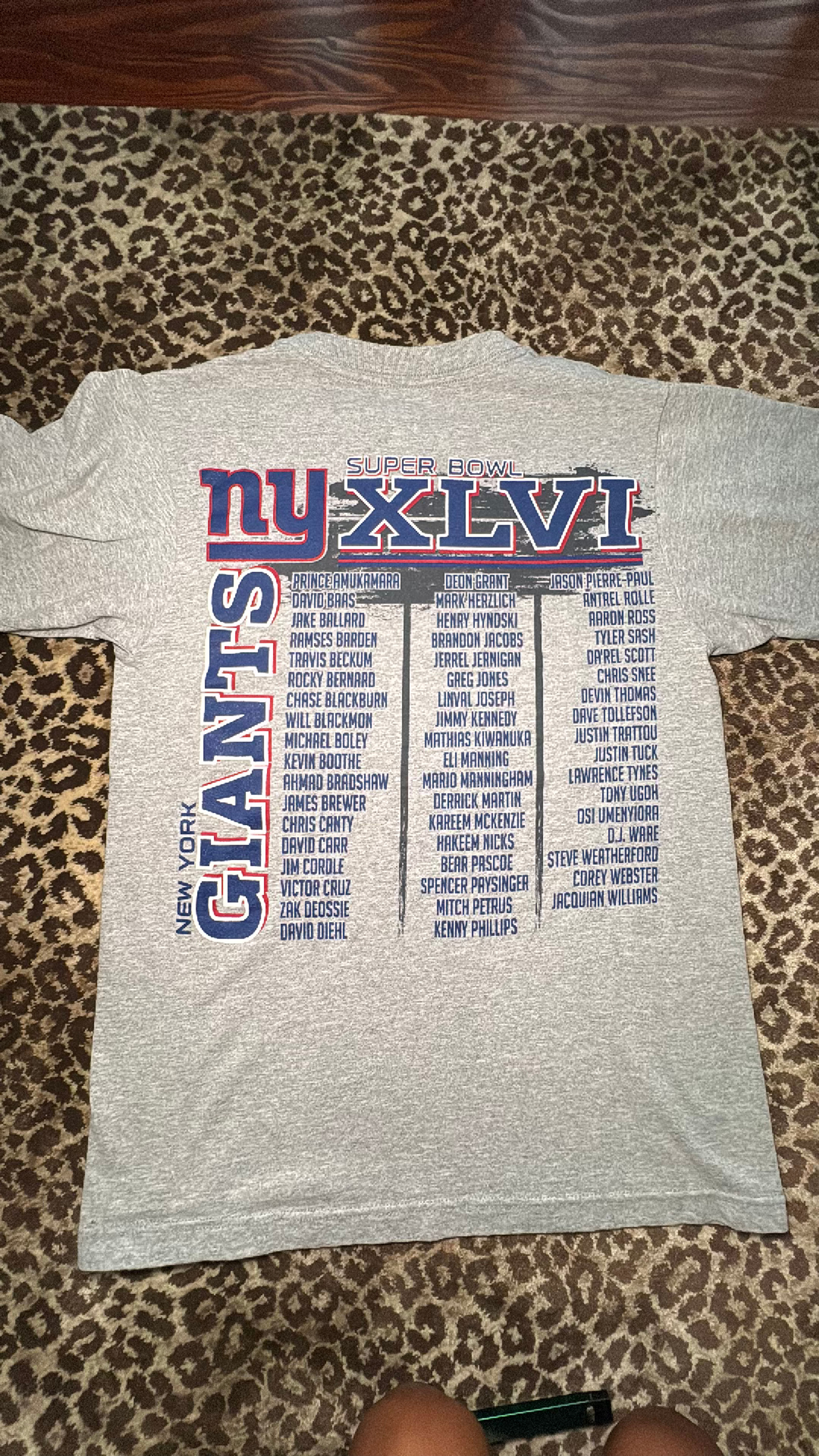 Reebok New York Giants Super Bowl XLVI T-Shirt - Image 2