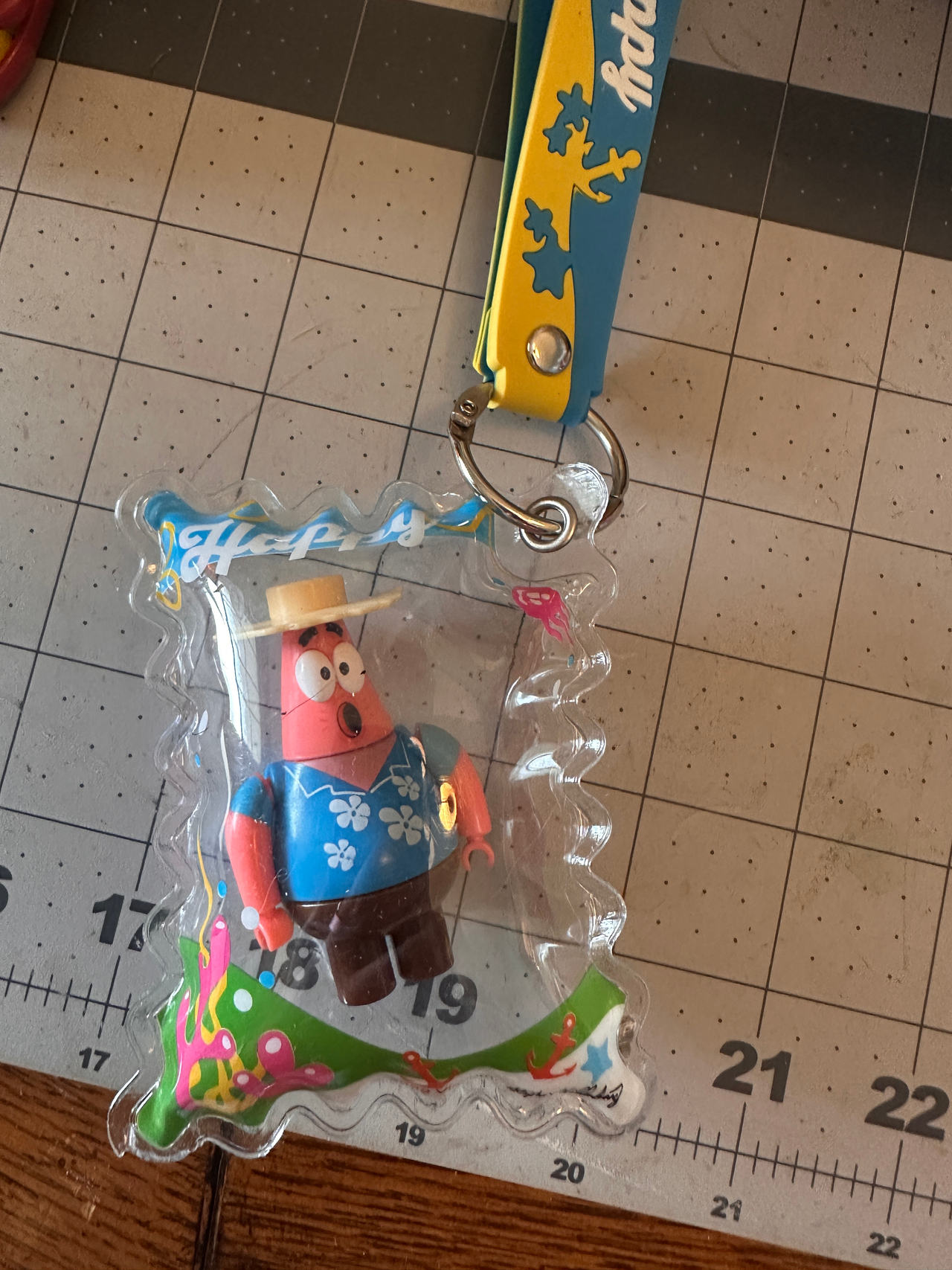 SpongeBob SquarePants Patrick Star Vacation Liquid Pouch Keychain