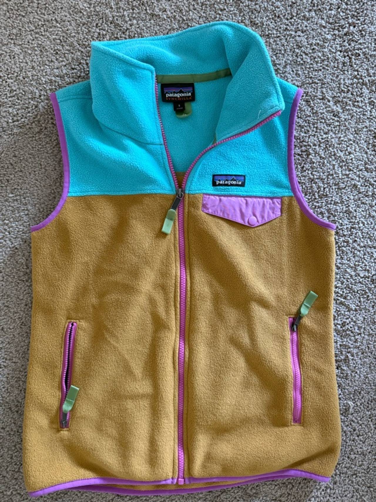 Patagonia Synchilla Snap-T Fleece Vest Turquoise/Tan