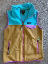 Patagonia Synchilla Snap-T Fleece Vest Turquoise/Tan - Image 1
