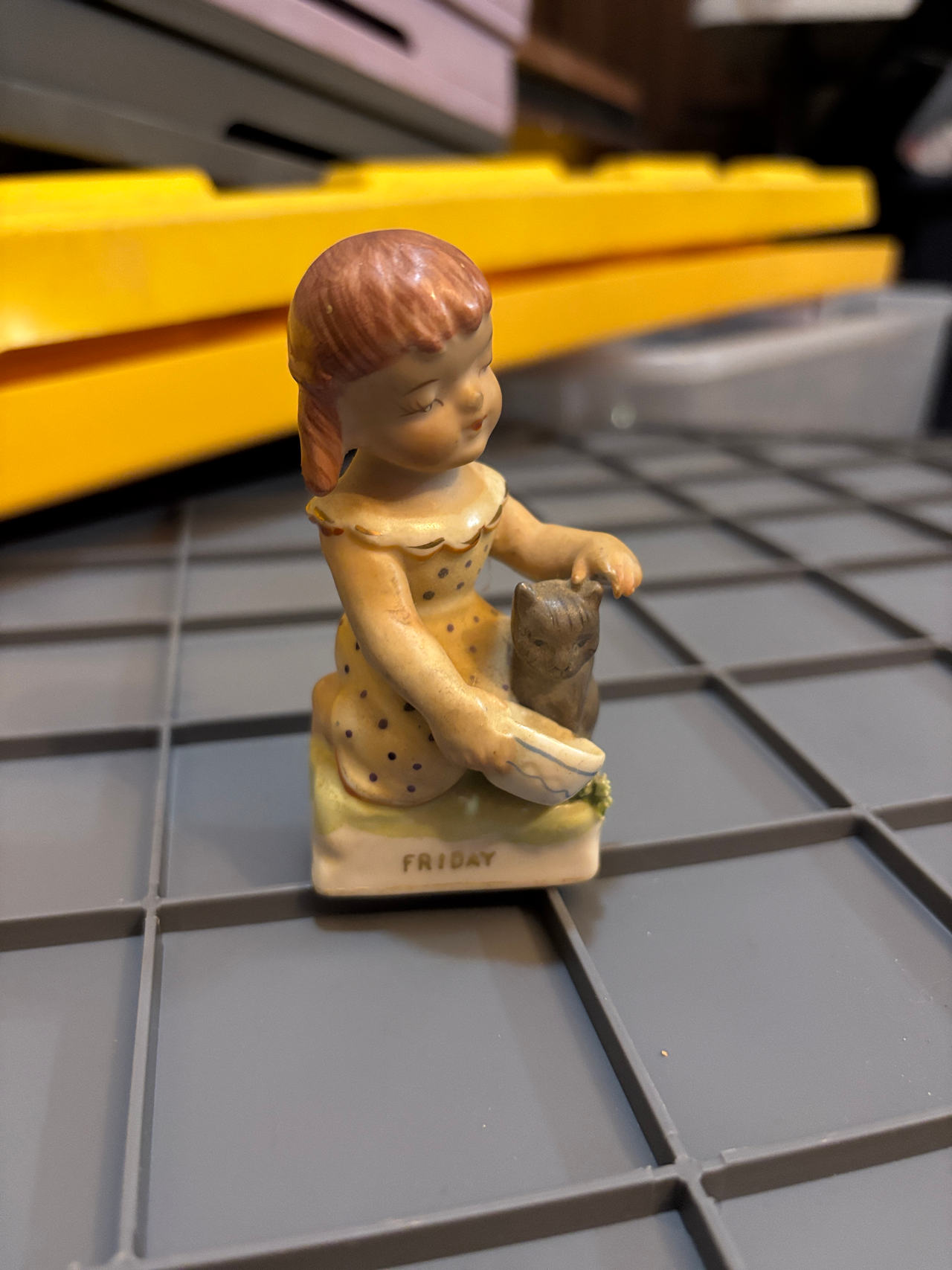 Porcelain Figurine - Days of the Week Girl (Friday)