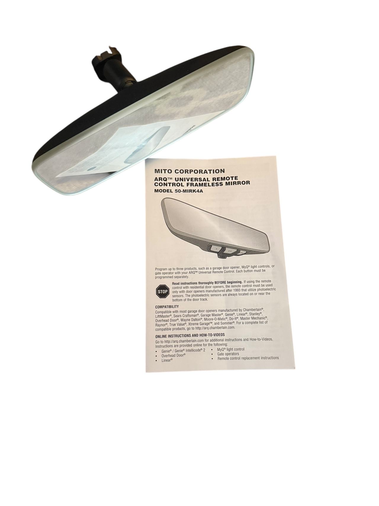 Mito ARQ Universal Remote Control Frameless Mirror 50-MIRK4A