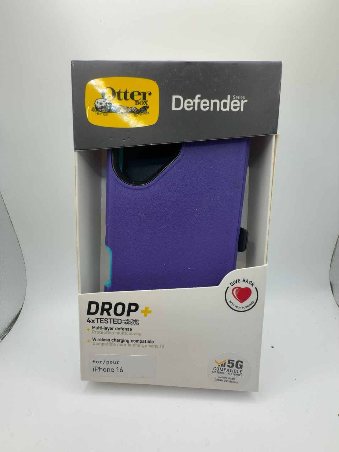 For OtterBox Defender Case for iPhone 16 - Purple