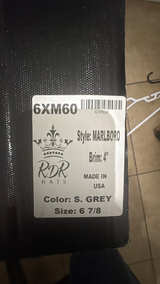 Nice Black Cowboy Hat 6 7/8 - Image 4